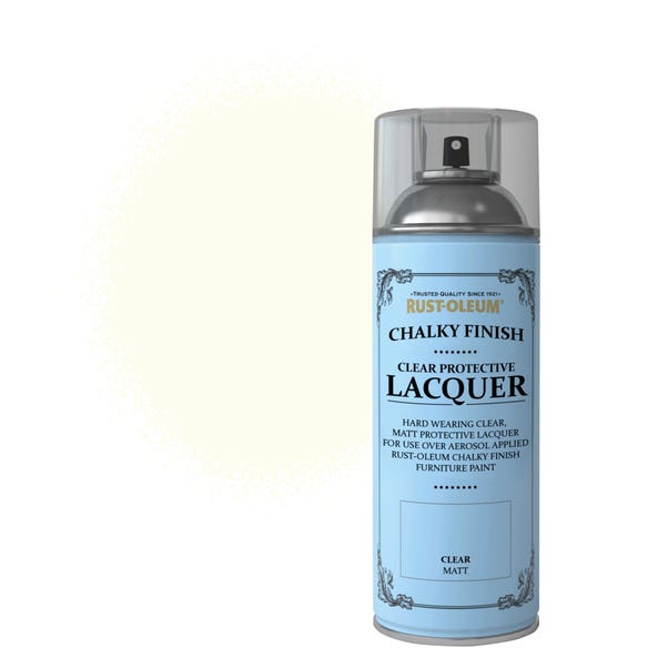 Rust-Oleum Clear Matt Spray Lacquer 400ml Clear