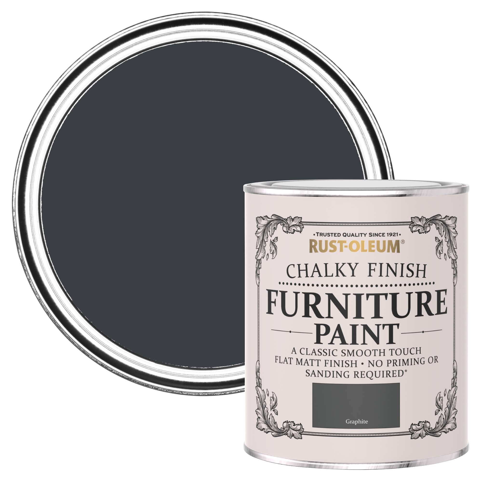 Photos - Paint / Enamel Rust-Oleum Graphite Matt Furniture Paint Grey 