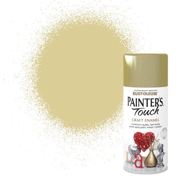 Rust Oleum Painters Touch Metallic Gold Enamel Spray Paint 150ml Dunelm   30688852 