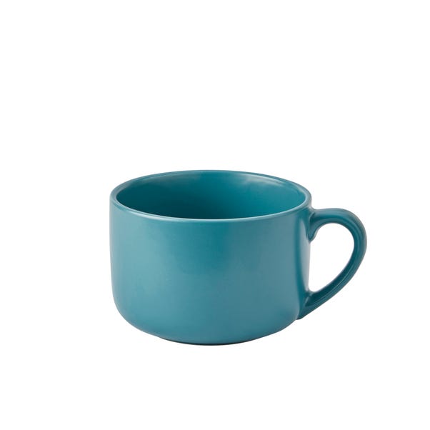 Stoneware Jumbo Teal Mug Teal (Blue)