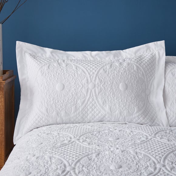 Mandalay White Oxford Pillowcase Dunelm