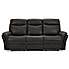 Monte Faux Suede Reclining 3 Seater Sofa - Slate Grey Slate (Grey)