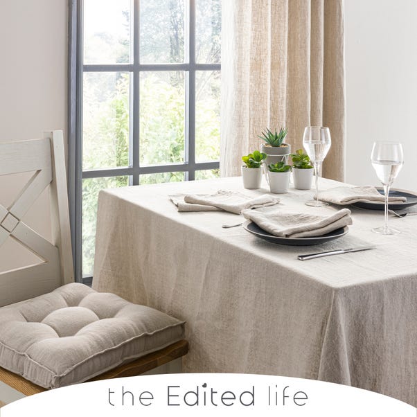 Cartmel Natural Linen Tablecloth  undefined