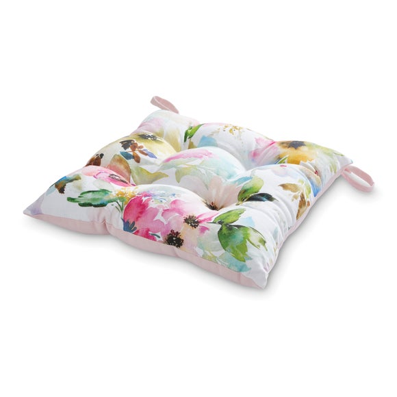 Sophia Floral Seat Pad Dunelm