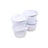Pack of 4 300ml Storage Pots Clear