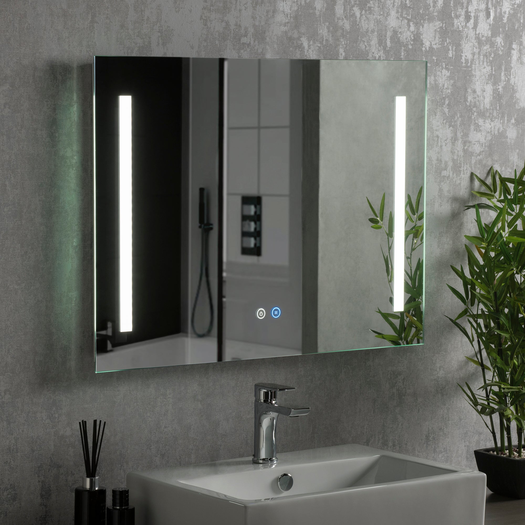 Stockholm Rectangle LED Wall Mirror