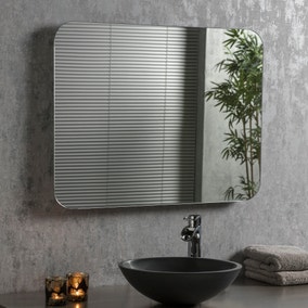 Swiss Curved Rectangle LED Wall Mirror