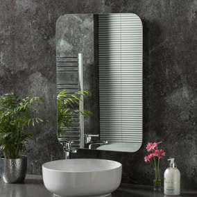 Swiss Curved Rectangle LED Wall Mirror