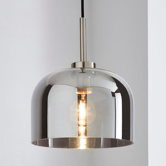 dunelm smoked glass light