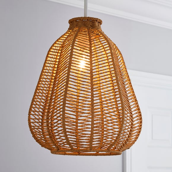 dunelm wicker lampshade