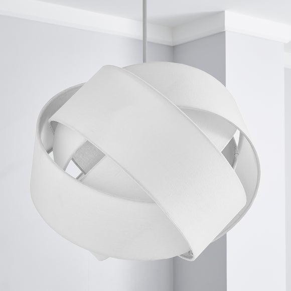 white lamp shade dunelm