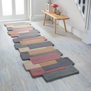 Collage Modern Cut-out Wool Runner