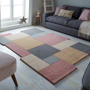 Collage Modern Cut-out Wool Rug
