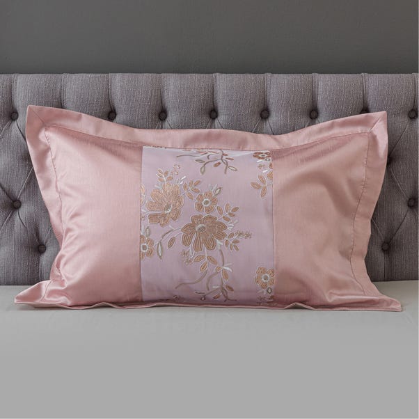 Elene Pink Floral Sequin Oxford Pillowcase image 1 of 5