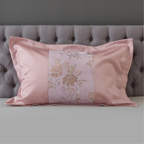 Elene Pink Floral Sequin Oxford Pillowcase