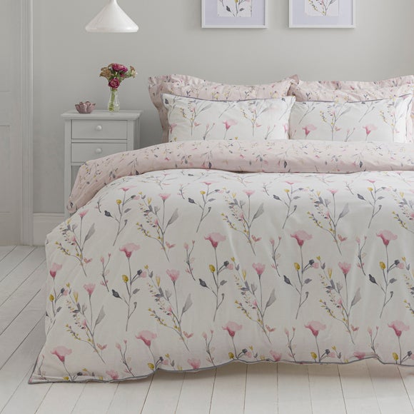 dunelm grey floral bedding