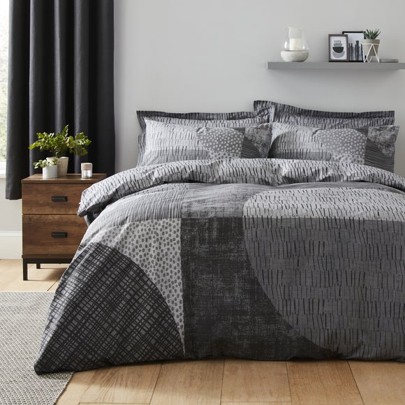 Elements Grey Flynn Duvet Cover and 