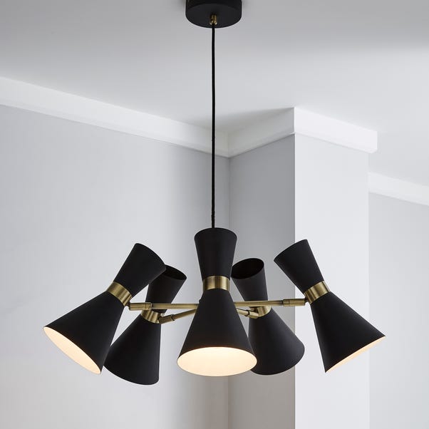 Archie Black 5 Light Ceiling Fitting image 1 of 8