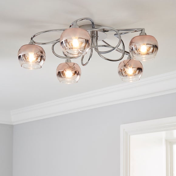 blush pendant light