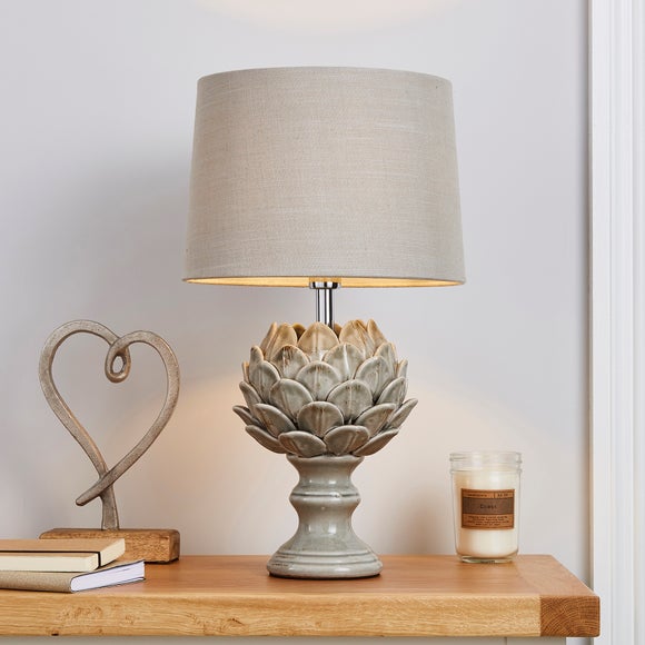 large cream lampshades