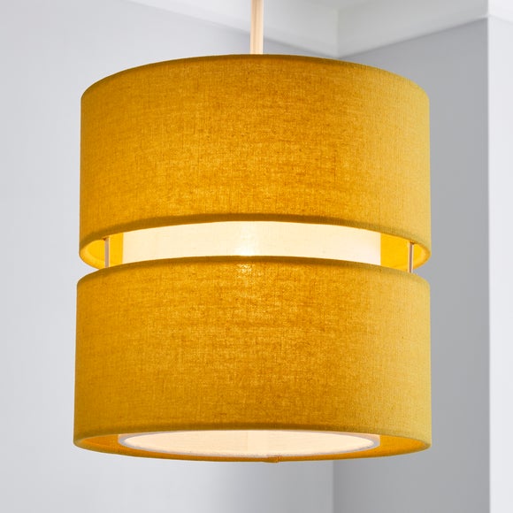 Mustard shop lampshade dunelm