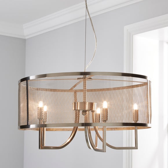 mesh 5 light pendant