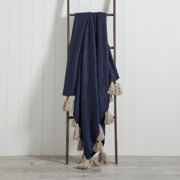 Dunelm best sale navy throw