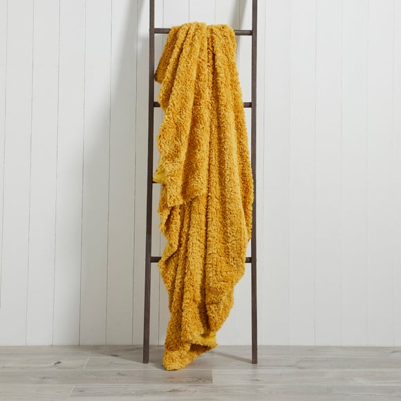 Dunelm mustard throw new arrivals