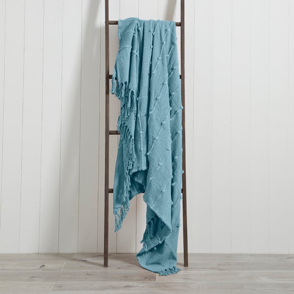 Teal throw online dunelm