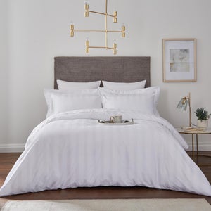 Hotel Stripe 230 Thread Count 100 Cotton Duvet Cover