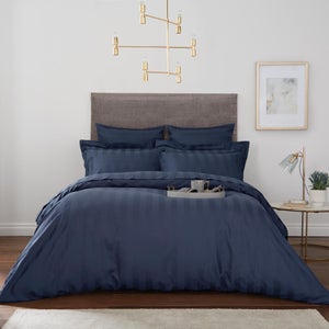 Hotel Stripe 230 Thread Count 100 Cotton Duvet Cover