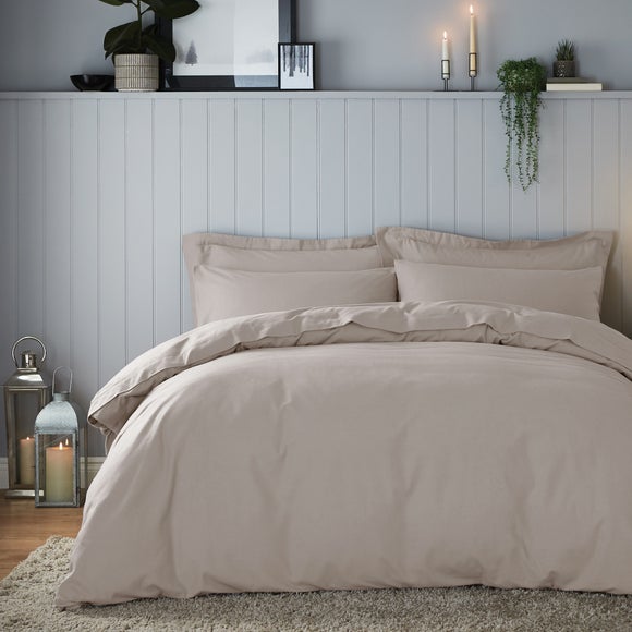 dunelm flannel duvet cover