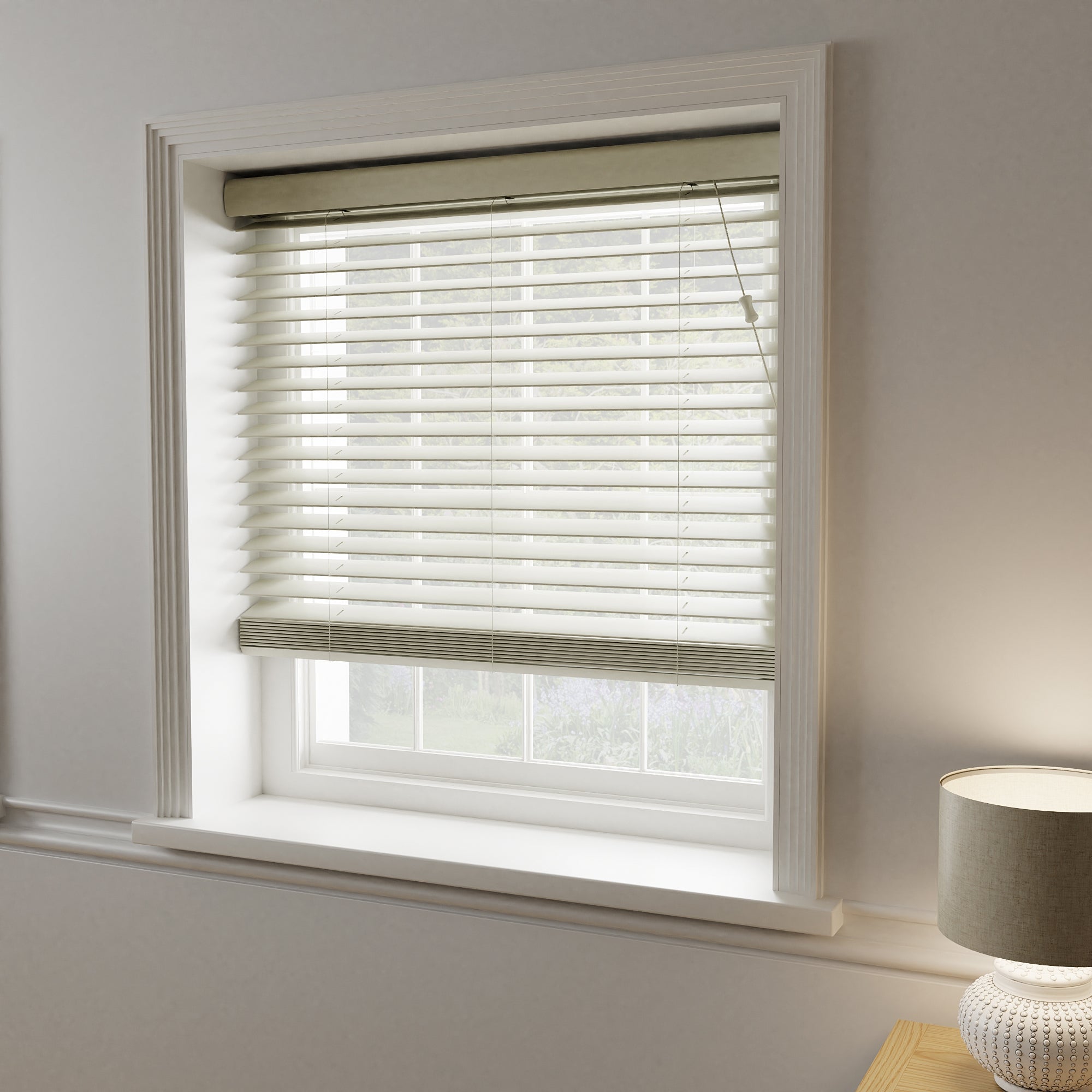 Cream 50mm Slats Venetian Blind | Dunelm