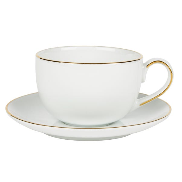 Gold Band Cup & Saucer image 1 of 1