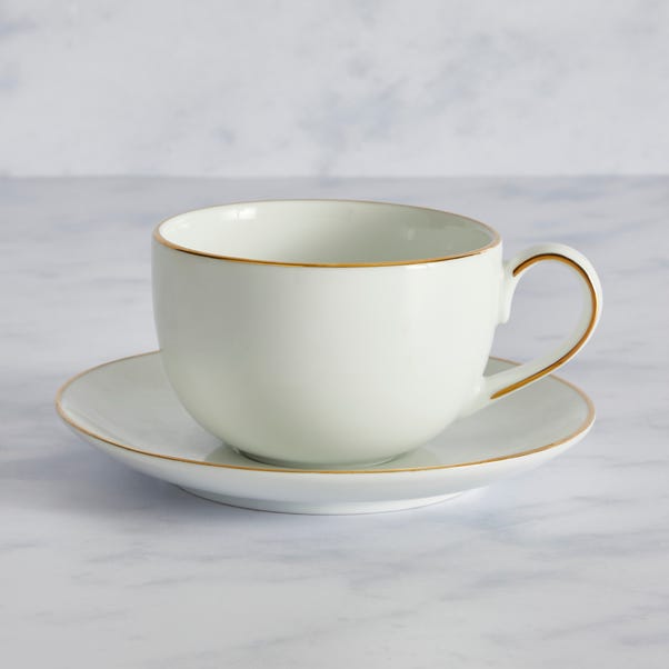 Gold Breakfast Cup & Saucer image 1 of 1