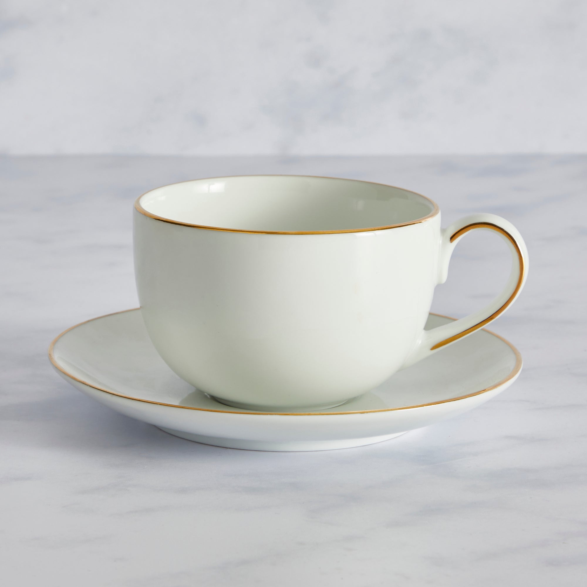 Gold Breakfast Cup & Saucer
