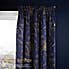 Harry Potter Navy Thermal Blackout Pencil Pleat Curtains  undefined