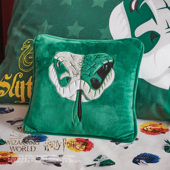 Harry Potter Slytherin Cushion | Dunelm