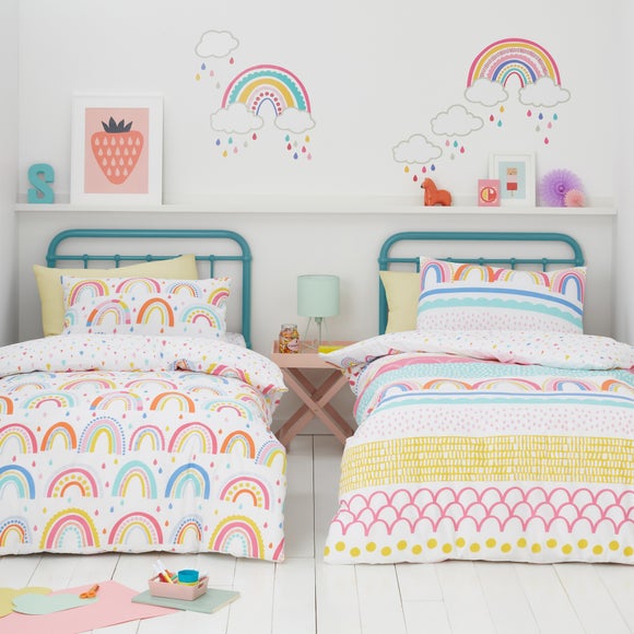 rainbow dot bedding