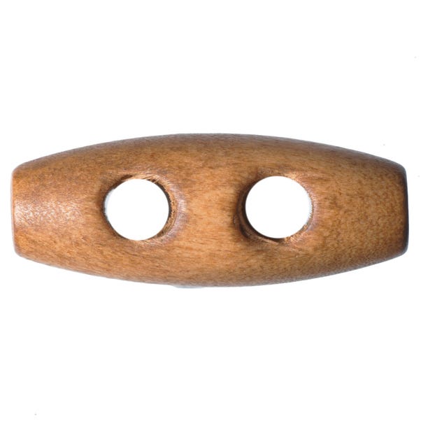 Small Wood Toggle Double Button image 1 of 1