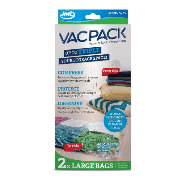 JML Large Vac Pack Replacement Vacuum Storage Bags image 1 of 4