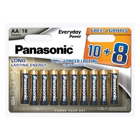 Panasonic Pack of 18 AA Batteries
