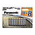 Pack of 18 Panasonic AAA Batteries MultiColoured