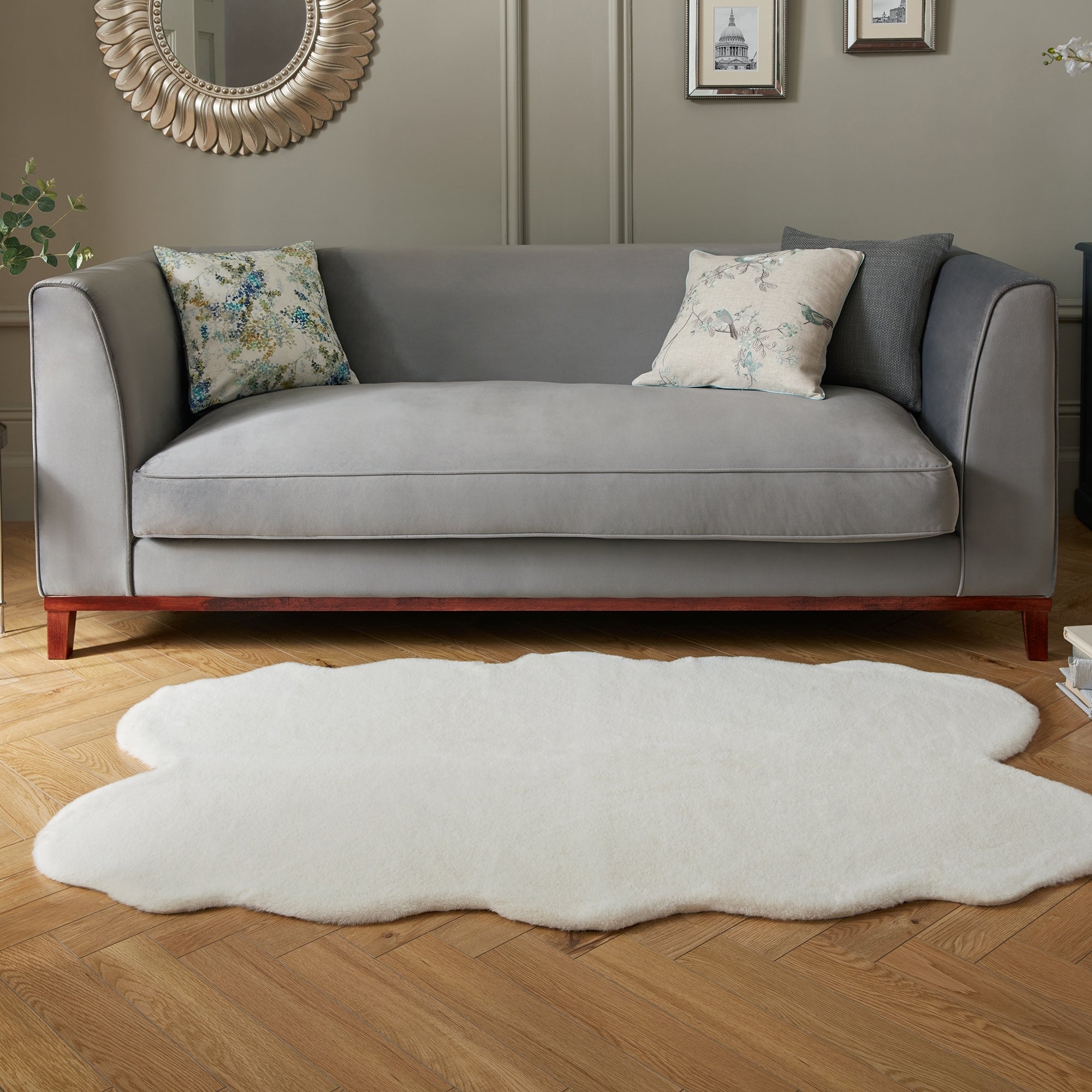 Supersoft Faux Fur Rug Cream