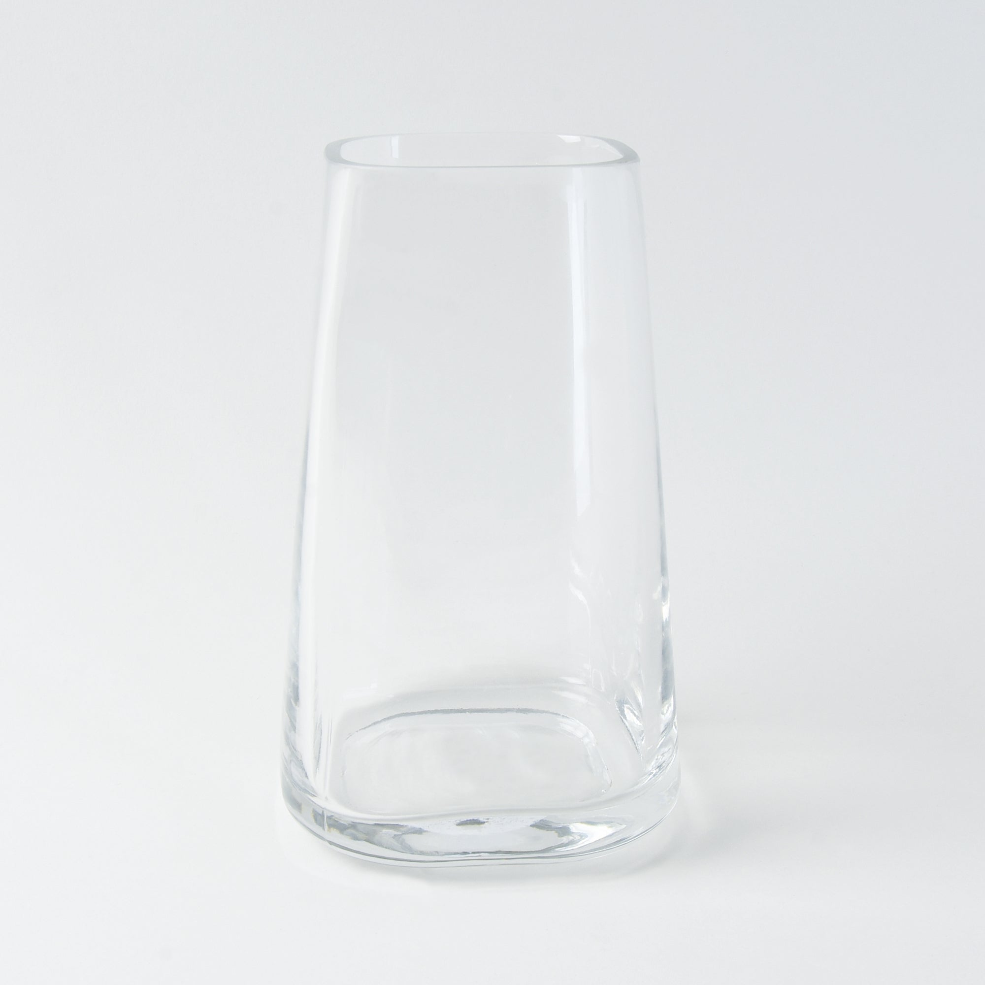 Small Tapered Glass Vase Clear