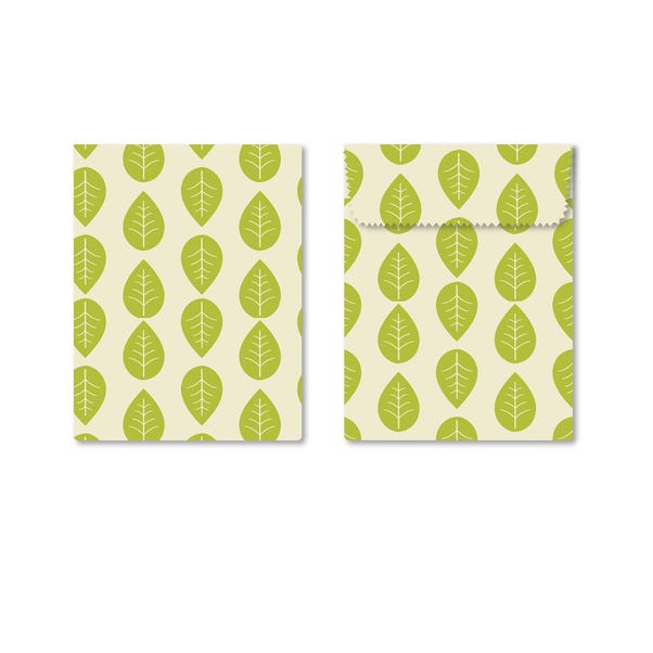 Set of 2 Vegan Wax Wraps and Sandwich Bags image 1 of 5