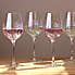 Set of 4 Cut Lustre Wine Glasses MultiColoured