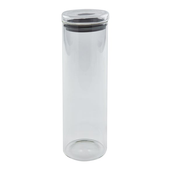 Tall Glass Food Jar with Seal to Lid 28.5 cm tall