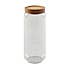 Dunelm 970ml Glass Jar with Acacia Lid Clear