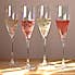 Set of 4 Cut Lustre Champagne Flute Glasses MultiColoured